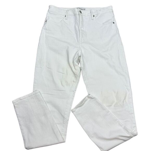 Abercrombie and Fitch white super skinny height rise jeans size 10L - Picture 3 of 4